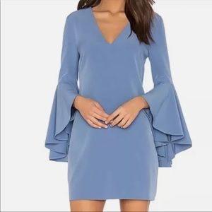 Milly Nicole 3/4 Ruffle Bell sleeve mini dress